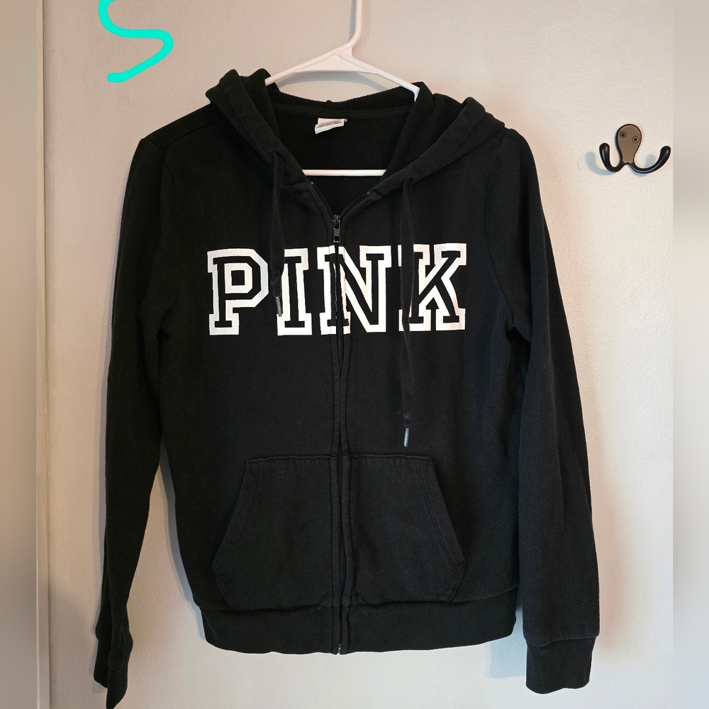 Black PINK Zip Up Hoodie
